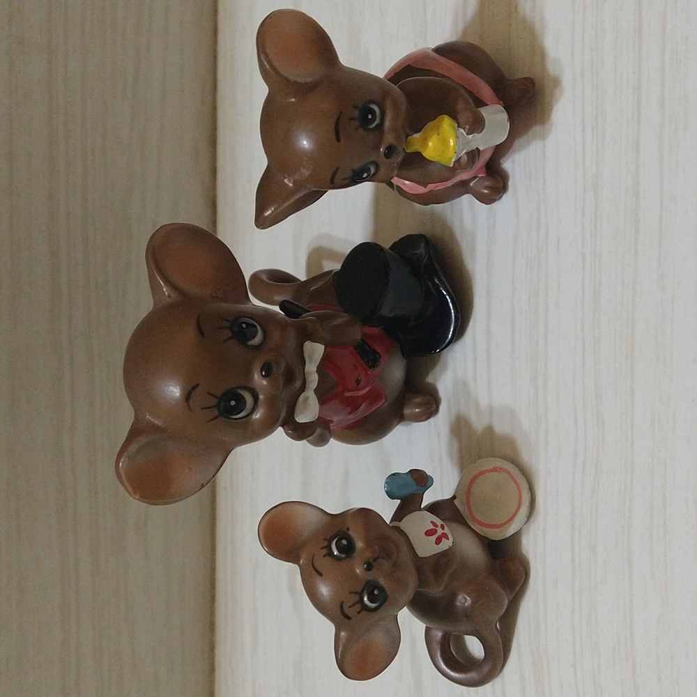 Set of 3 Josef Originals Mice Figurines